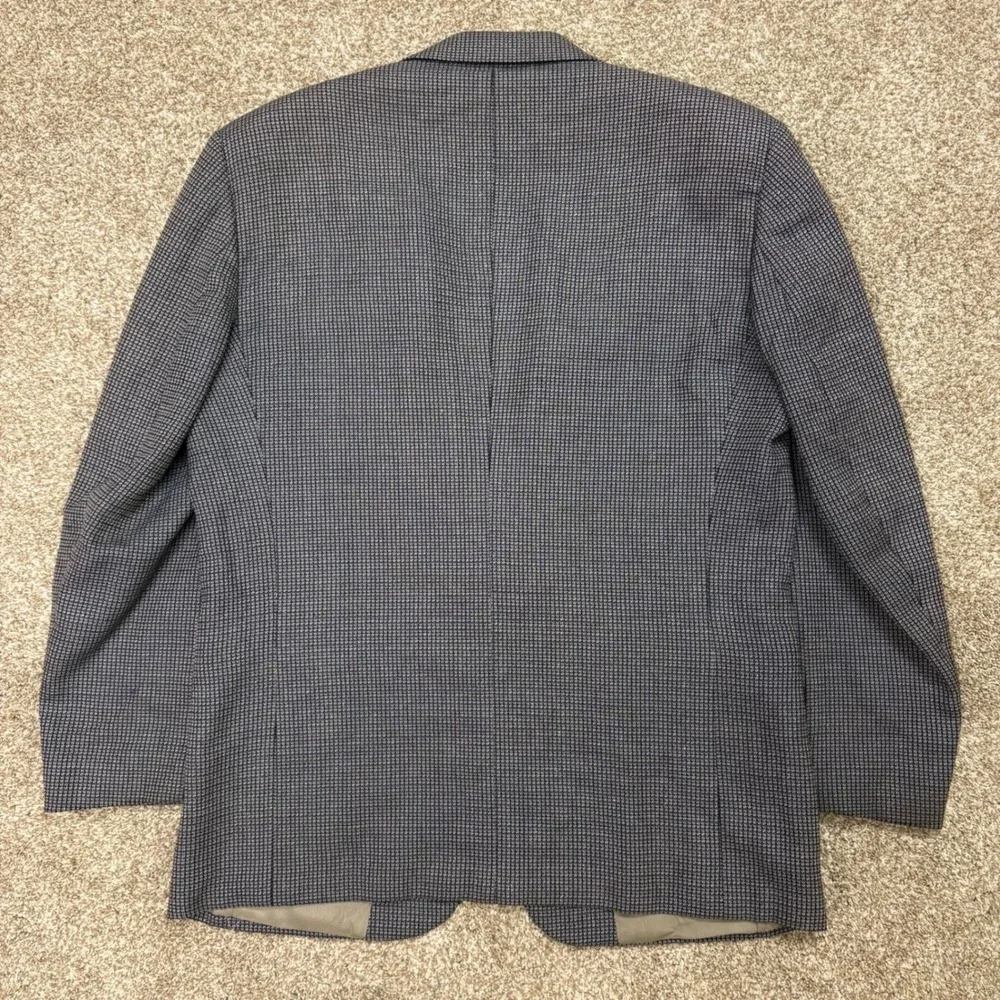 Vintage 80s Christian Dior Monsieur Single-Breasted Houndstooth Sport Coat 42R